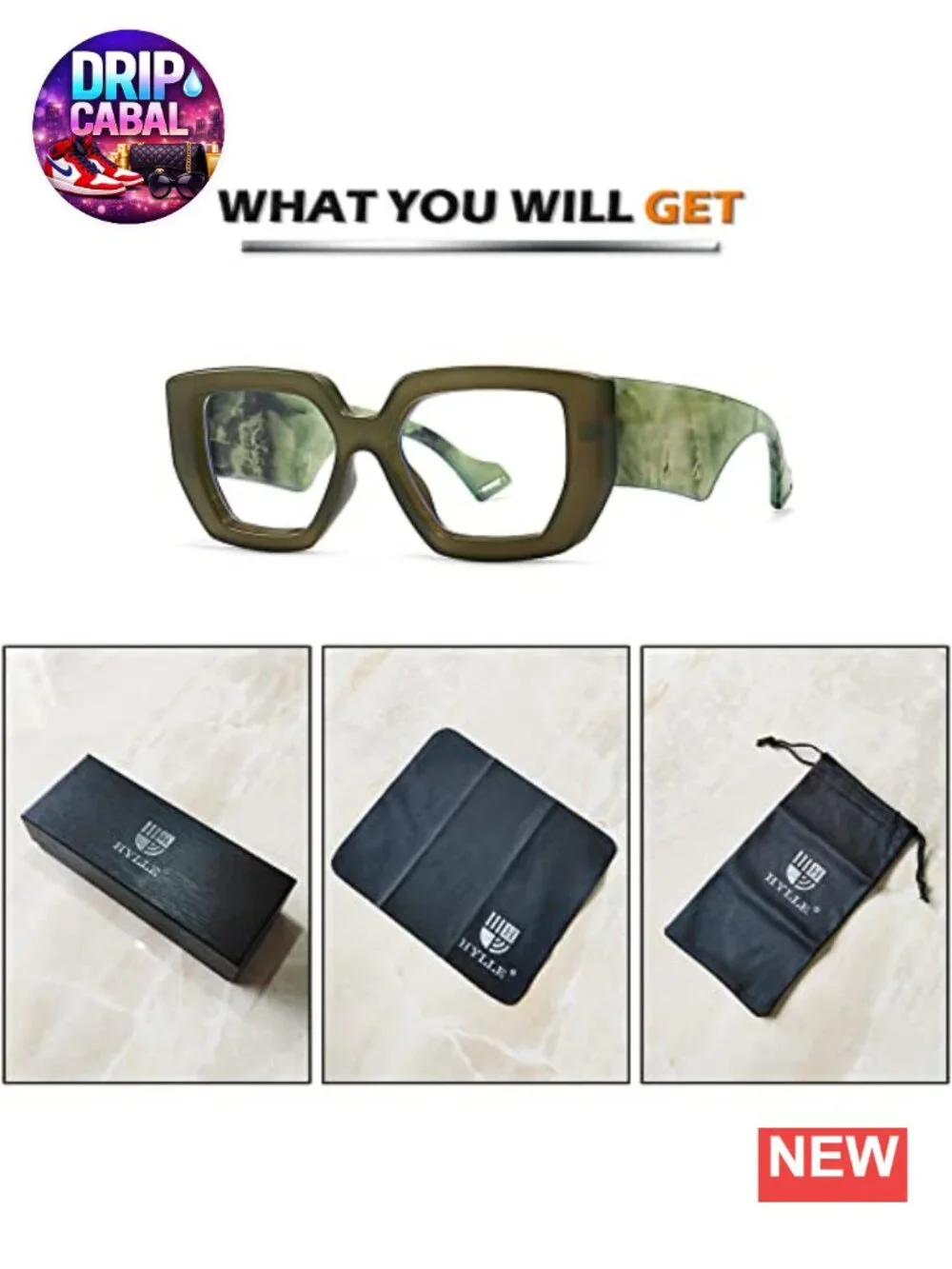 Oversized Square Retro Sunglasses for Women, 100% UV Protection, Trendy Luxury